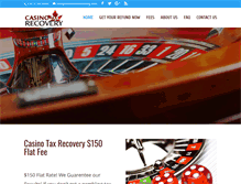 Tablet Screenshot of casinotaxrecovery.com